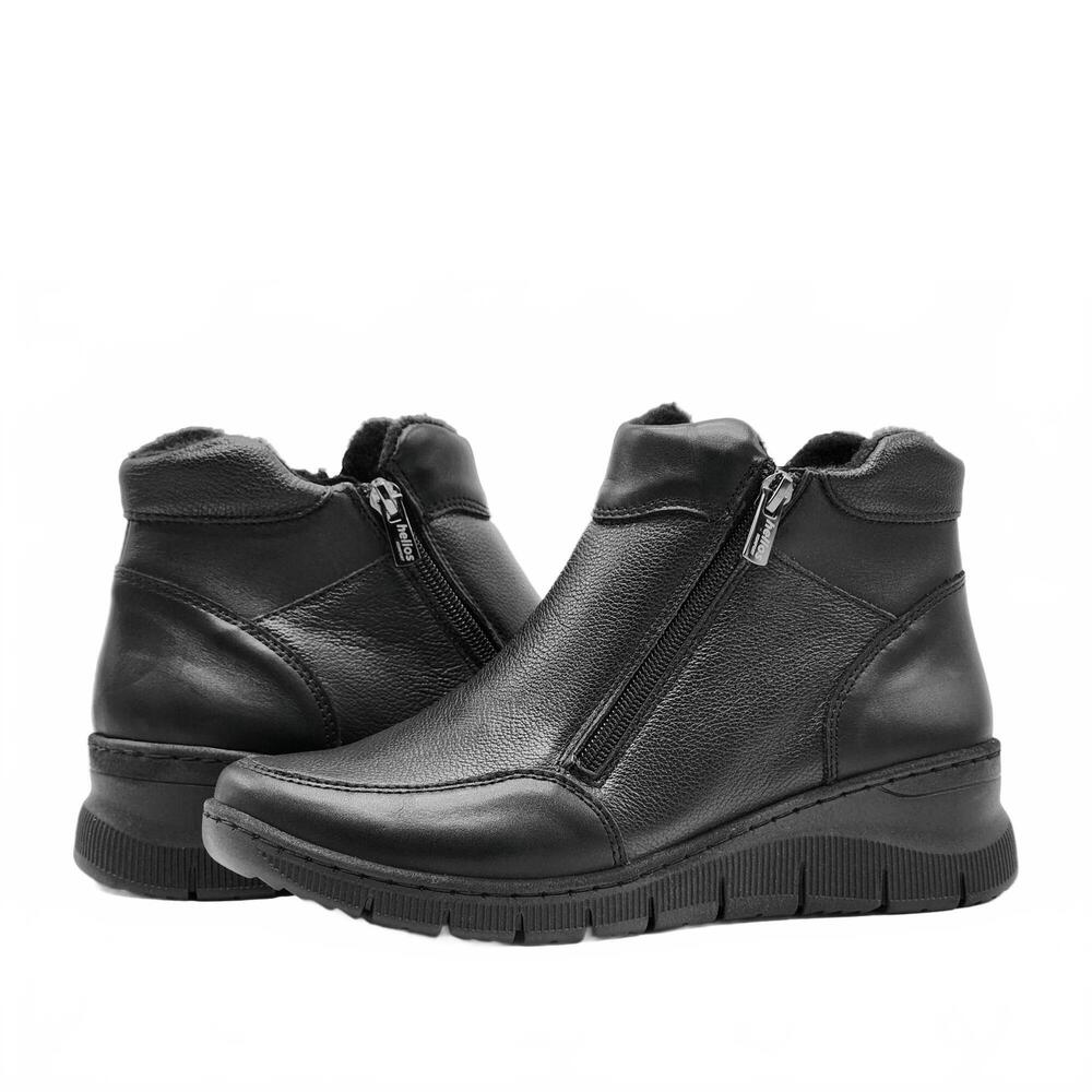 NEW HELIOS women's athena fleece-lined leather boots in black